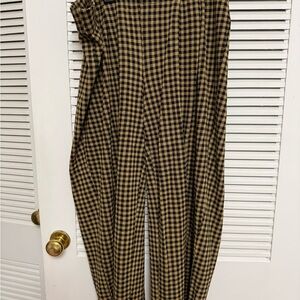 J. Jill Black and Tan Checkered Women's Trousers